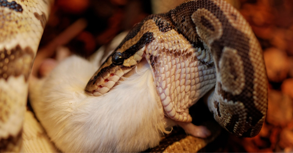 feeding ball pythons